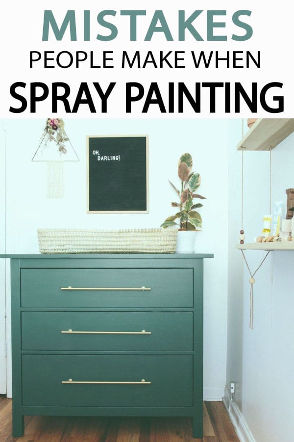 Painted Furniture Ideas  3 Mistakes People Make with Spray Paint - Painted  Furniture Ideas